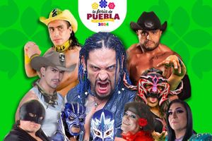 Alistan segunda función de lucha libre en Feria de Puebla 2024