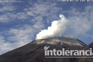En tensa calma el Popocatépetl; semáforo sigue en amarillo fase dos