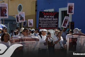 Marchan familiares de Guillermo Raúl a casi un año de su desaparición