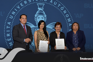 BUAP y CDH Puebla firman convenio de colaboración