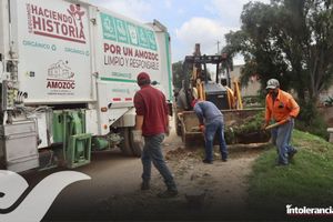 En Amozoc siguen labores de recuperación de espacios