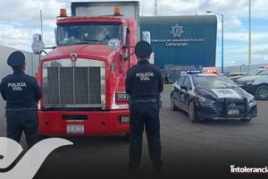 Policía de Coronango recupera un tráiler con reporte de robo